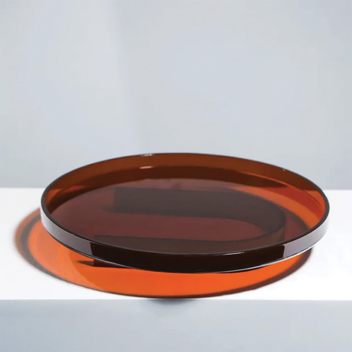 Livonez – Akrylserveerblad Rond of Rechthoekig, Amberkleurig - LivonezLIV - RONDOM - DYC - 716