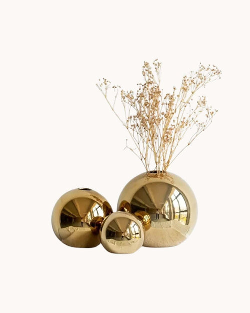 Livonez - Gouden keramische bolvaas - LivonezLIV - KLEIN - YAC - 239