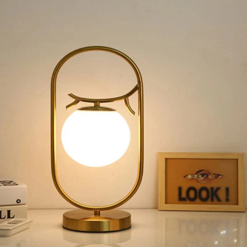 Livonez – LED Tafellamp van Glas en Hars met Moderne Ronde Vorm - Livonez - 7 - JOE - 948