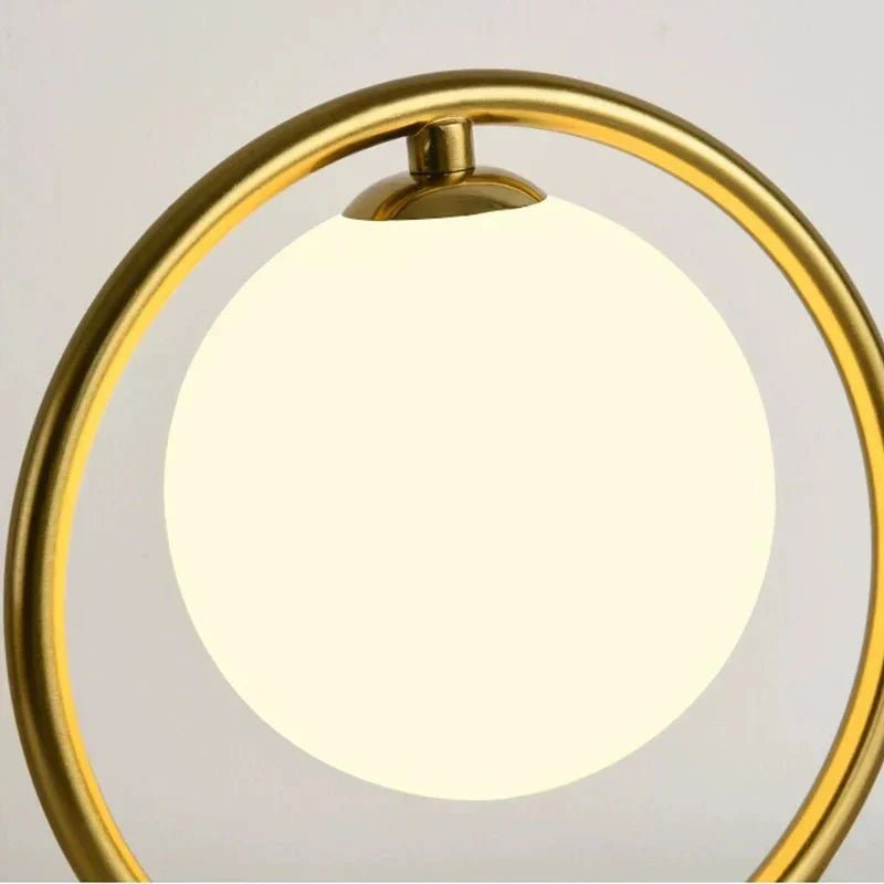 Livonez – LED Tafellamp van Glas en Hars met Moderne Ronde Vorm - LivonezLIV - 1 - YVC - 590