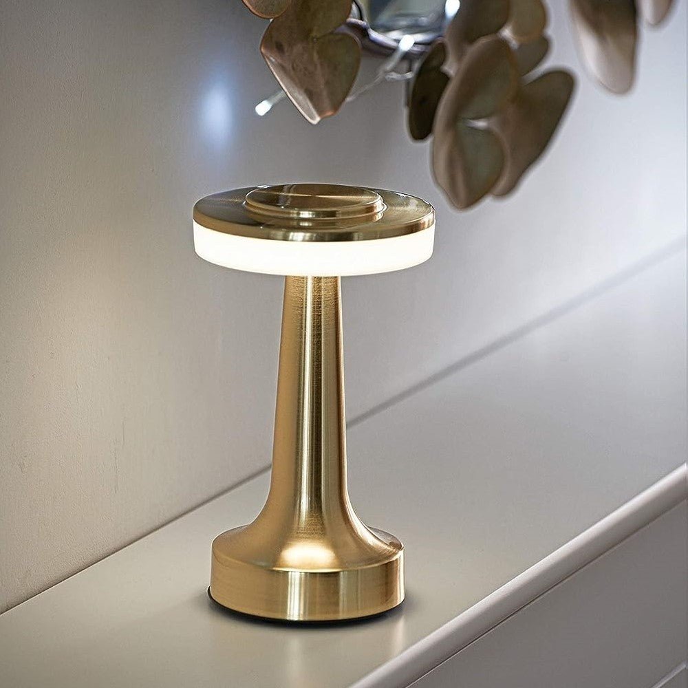 Livonez - Retro Tafellamp voor de Eethoek - LivonezLIV - GOUD - QFF - 277
